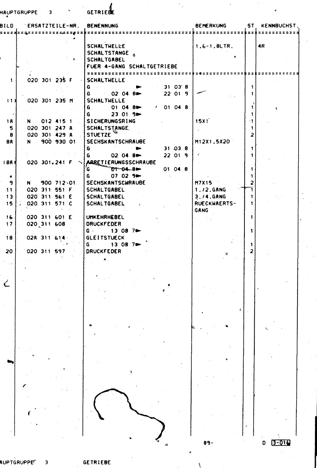 Vorschau Golf Cabrio  Mod. 84-93 Seite 378