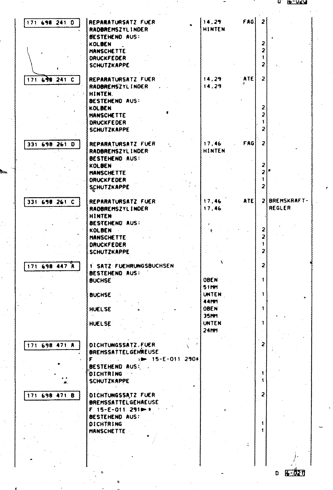 Vorschau Golf Cabrio  Mod. 84-93 Seite 498