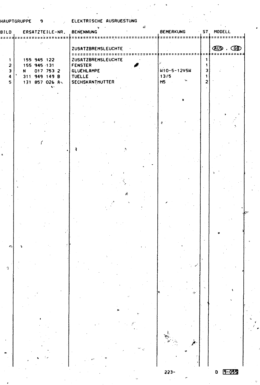 Vorschau Golf Cabrio  Mod. 84-93 Seite 891