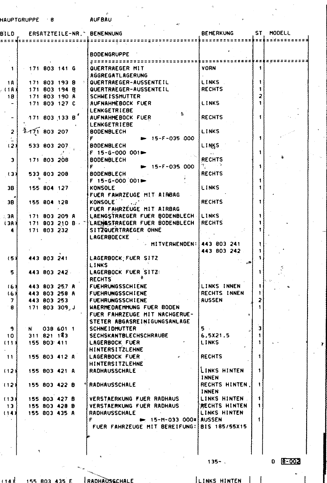 Vorschau Golf Cabrio  Mod. 84-93 Seite 538