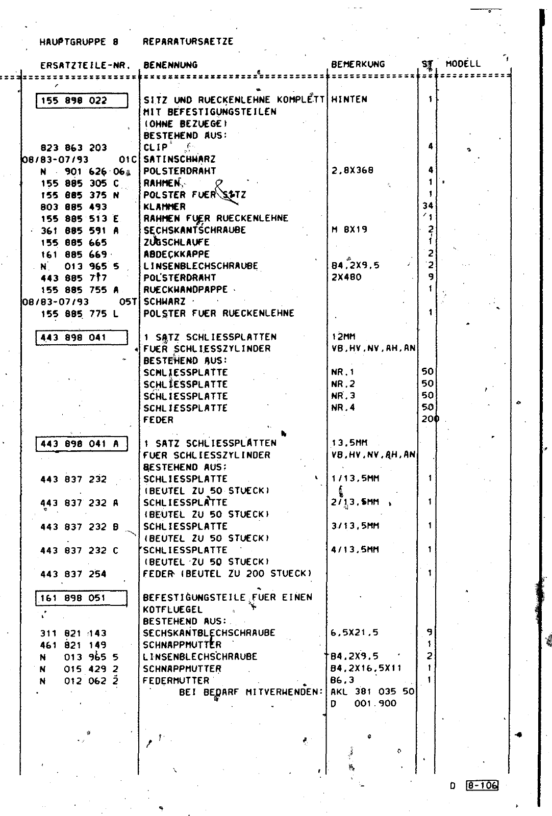 Vorschau Golf Cabrio  Mod. 84-93 Seite 746