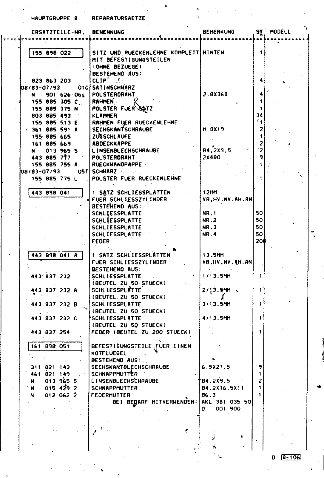 Vorschau Golf Cabrio  Mod. 84-93 Seite 778