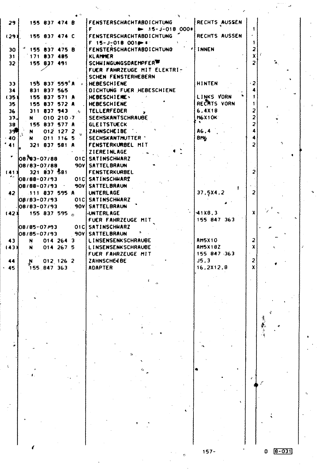 Vorschau Golf Cabrio  Mod. 84-93 Seite 596