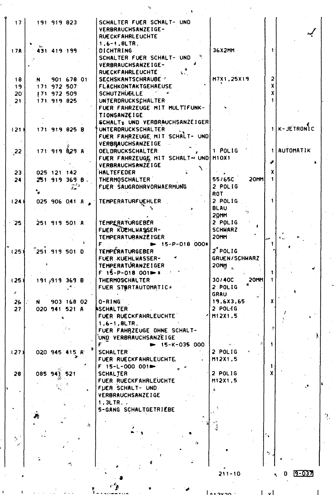 Vorschau Golf Cabrio  Mod. 84-93 Seite 855