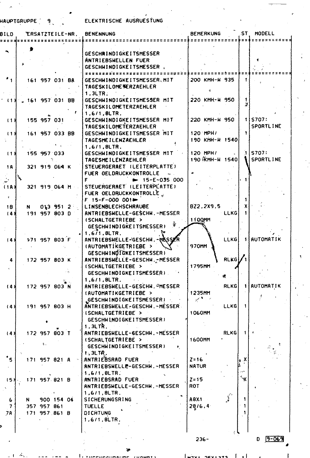 Vorschau Golf Cabrio  Mod. 84-93 Seite 919