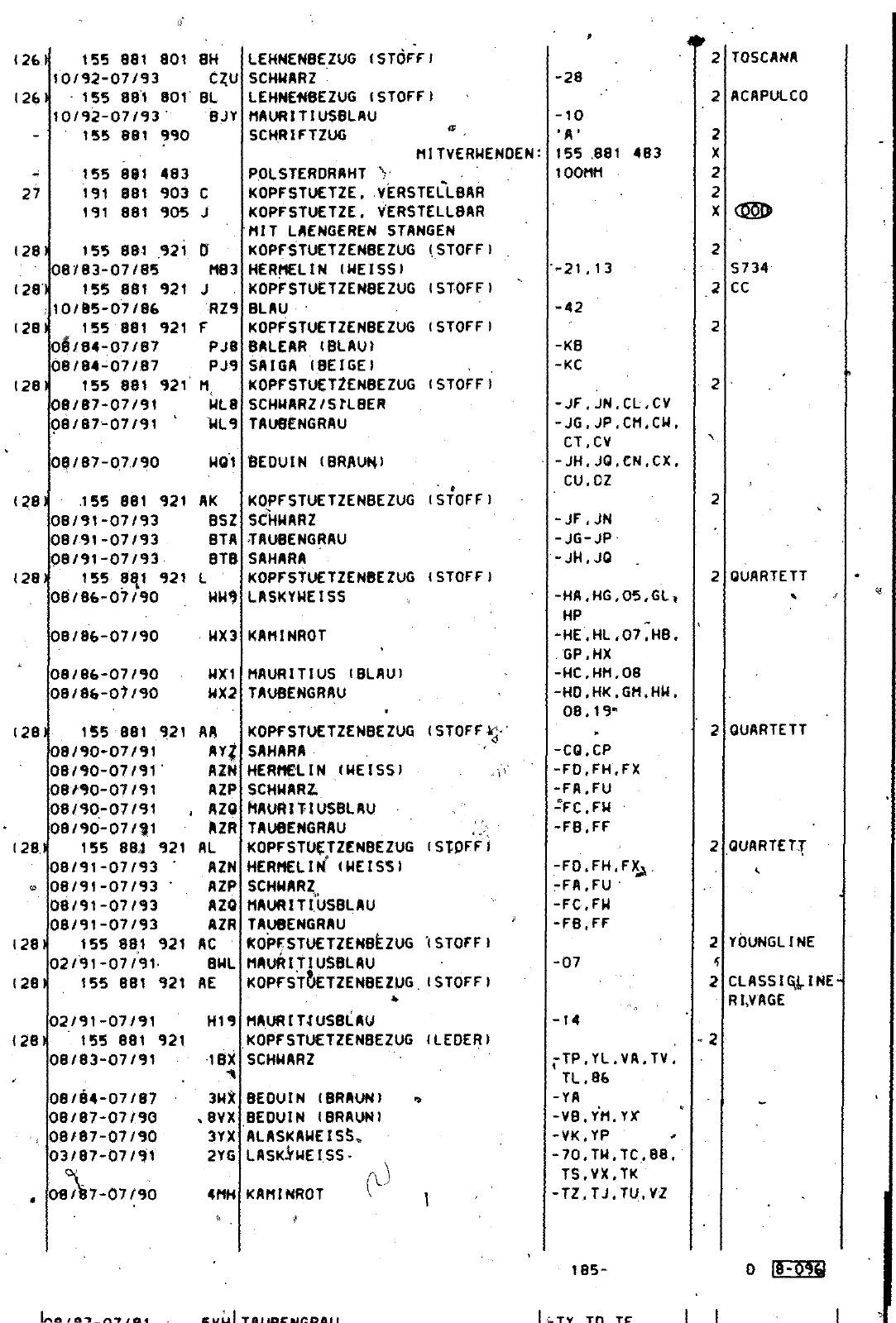 Vorschau Golf Cabrio  Mod. 84-93 Seite 726