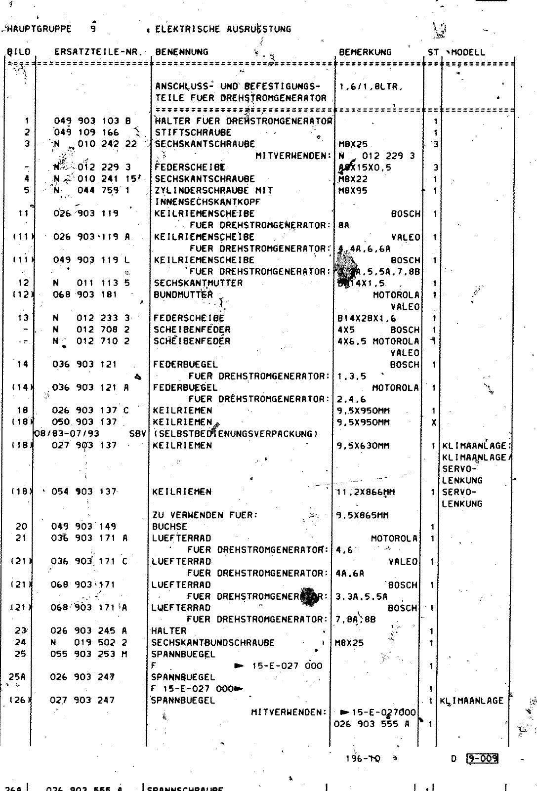 Vorschau Golf Cabrio  Mod. 84-93 Seite 799