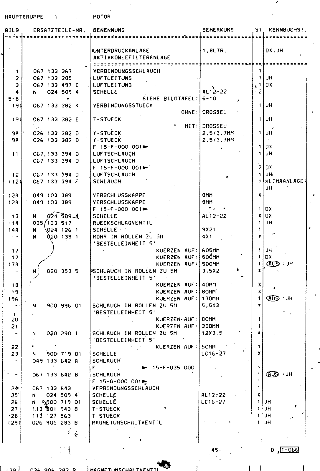 Vorschau Golf Cabrio  Mod. 84-93 Seite 220