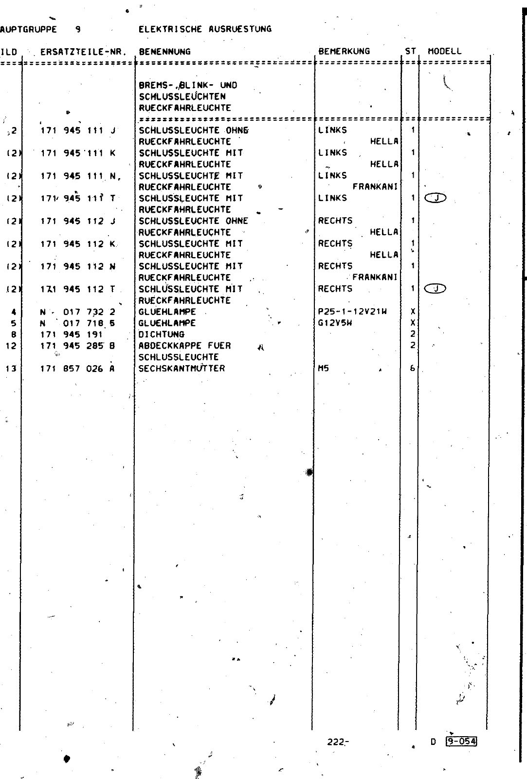 Vorschau Golf Cabrio  Mod. 84-93 Seite 889