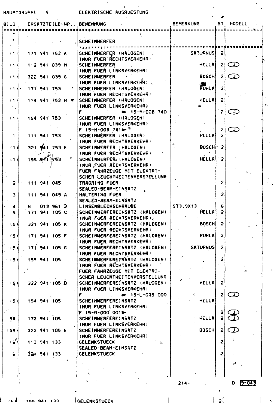 Vorschau Golf Cabrio  Mod. 84-93 Seite 867