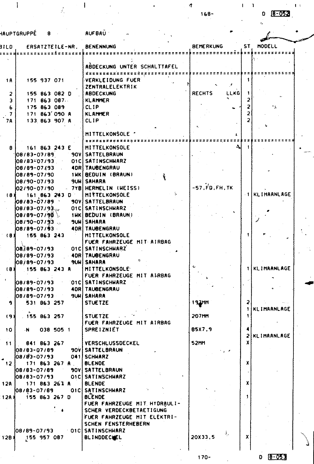 Vorschau Golf Cabrio  Mod. 84-93 Seite 640