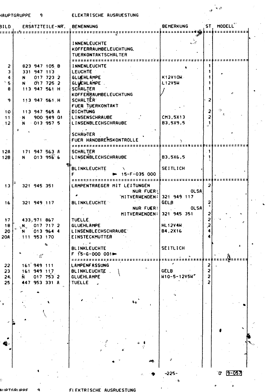 Vorschau Golf Cabrio  Mod. 84-93 Seite 895