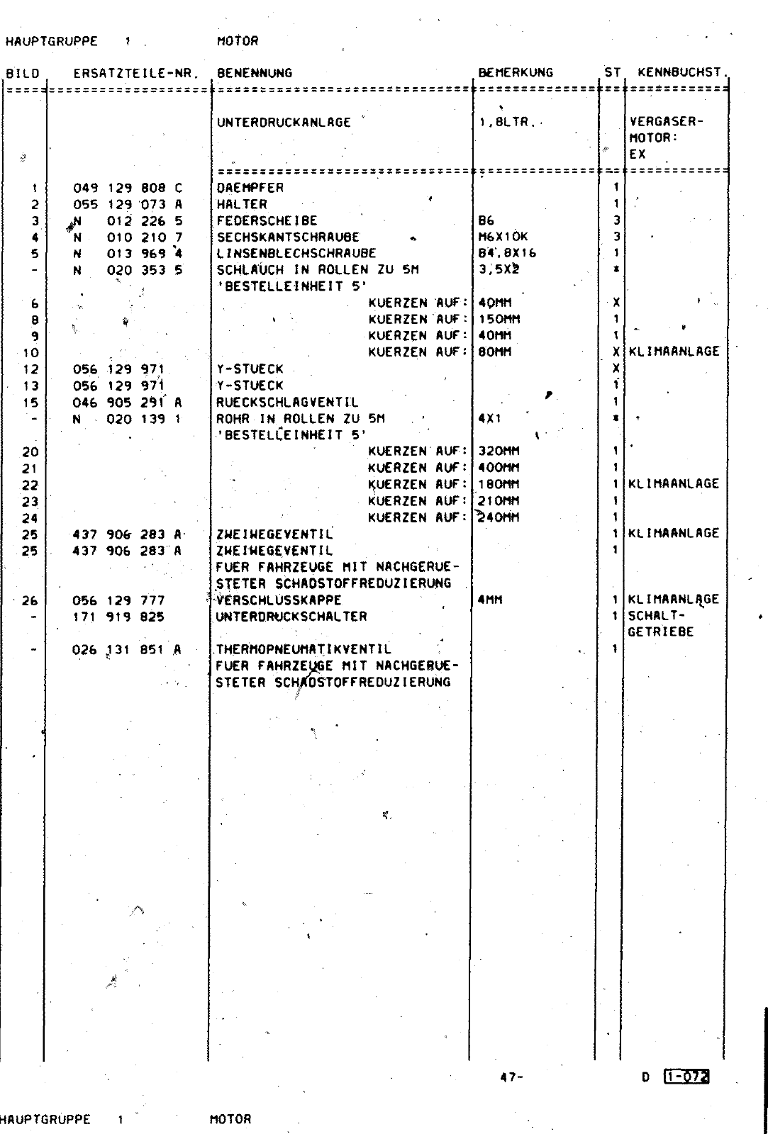 Vorschau Golf Cabrio  Mod. 84-93 Seite 232