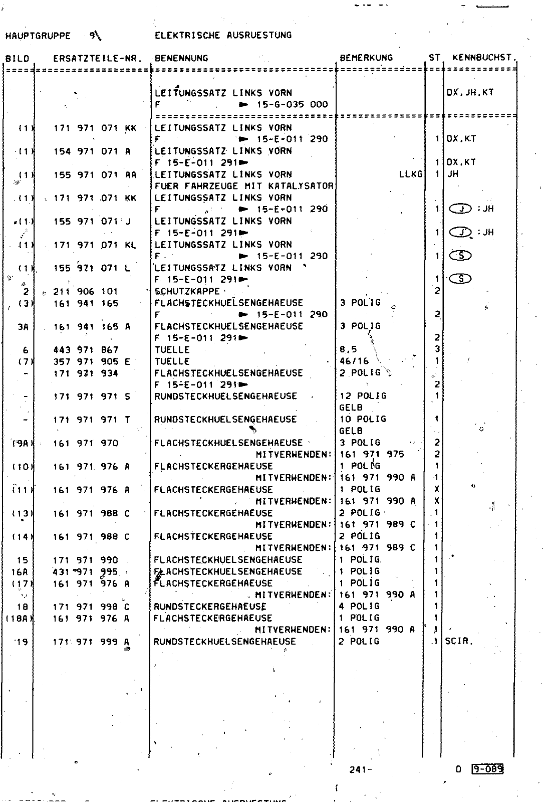 Vorschau Golf Cabrio  Mod. 84-93 Seite 959