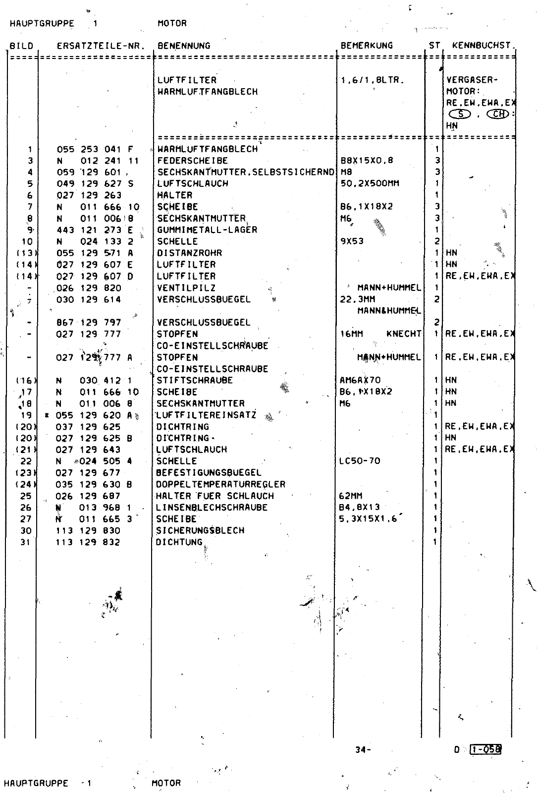 Vorschau Golf Cabrio  Mod. 84-93 Seite 204