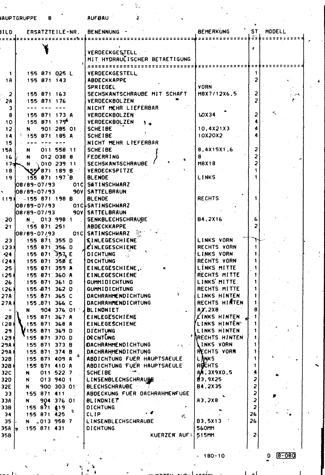 Vorschau Golf Cabrio  Mod. 84-93 Seite 694