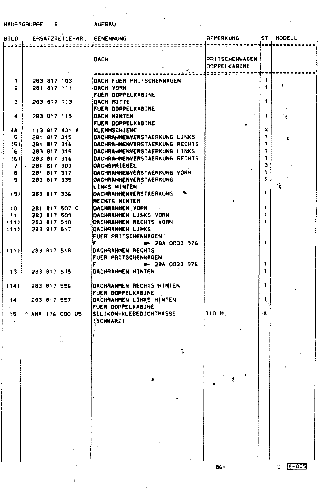 Vorschau Lastentransporter LT F-28-D-007 273 Seite 494