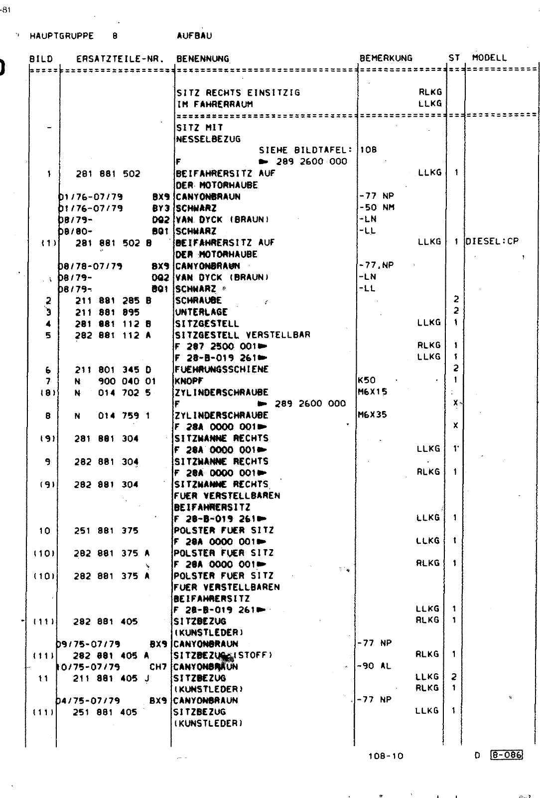 Vorschau Lastentransporter LT F-28-D-007 273 Seite 608